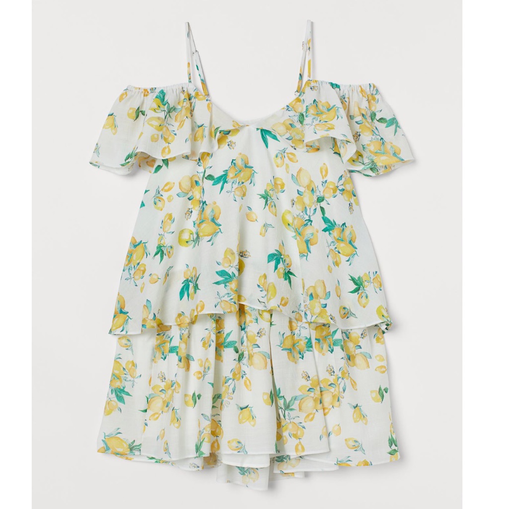 Lycoell- Blend Flounced Dress Nwt
